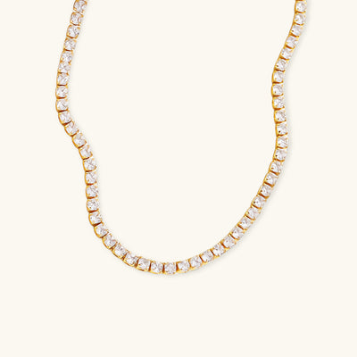 Isolde Diamond Tennis Necklace in 18k Gold