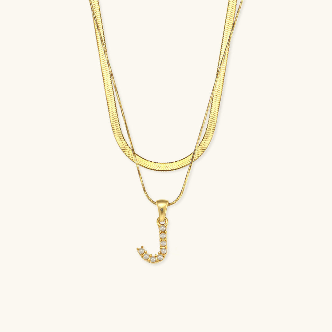 Fiona 18k Gold Layered Initial Necklace