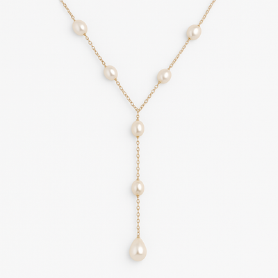 Evelina™ | Women's Classic Vintage Pearl Pendant Necklace