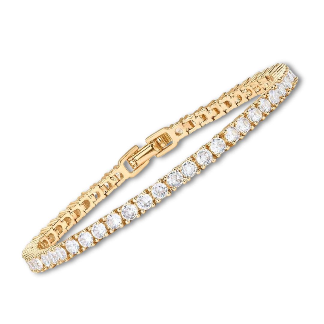Gold Moissanite Tennis Bracelet