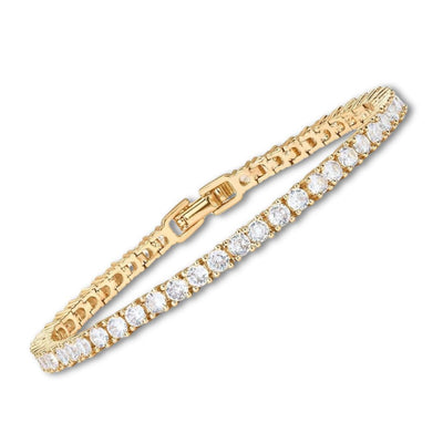 Gold Moissanite Tennis Bracelet