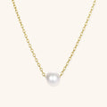 14k Gold Marianne Necklace Adorned with Freshwater Pearls