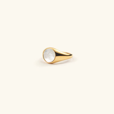 18k Gold Pearl Ring