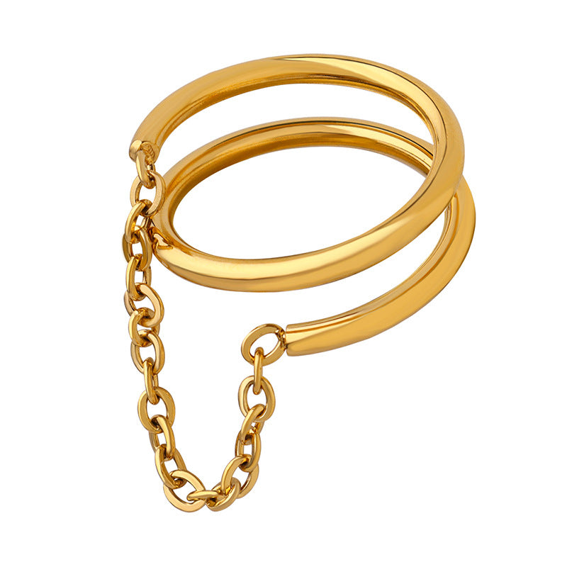 18k Gold Rotating Ring