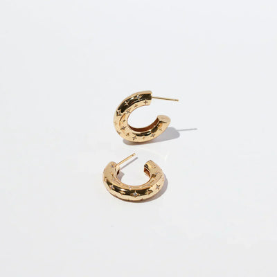 16k Gold Cosmic Hoop Earrings