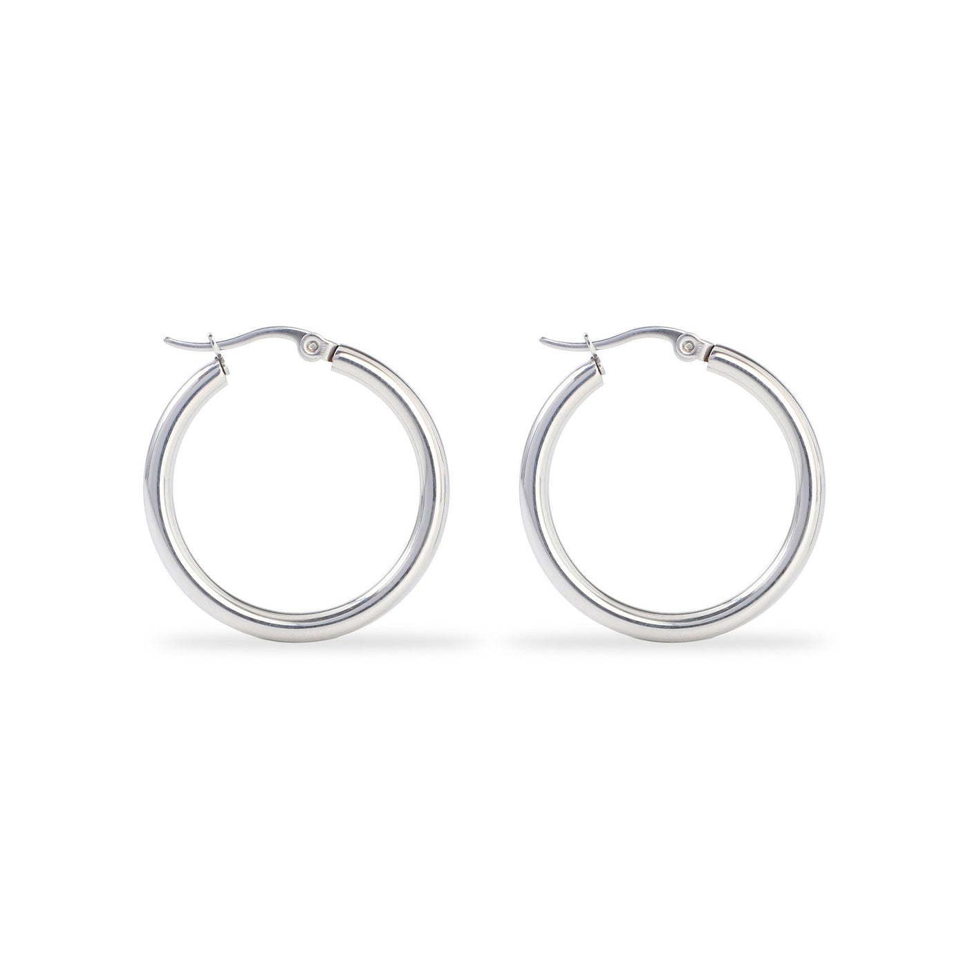Classic Gold and Silver Hoop Earrings