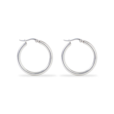 Classic Gold and Silver Hoop Earrings