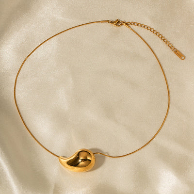 18k Gold Sandy Drop Necklace