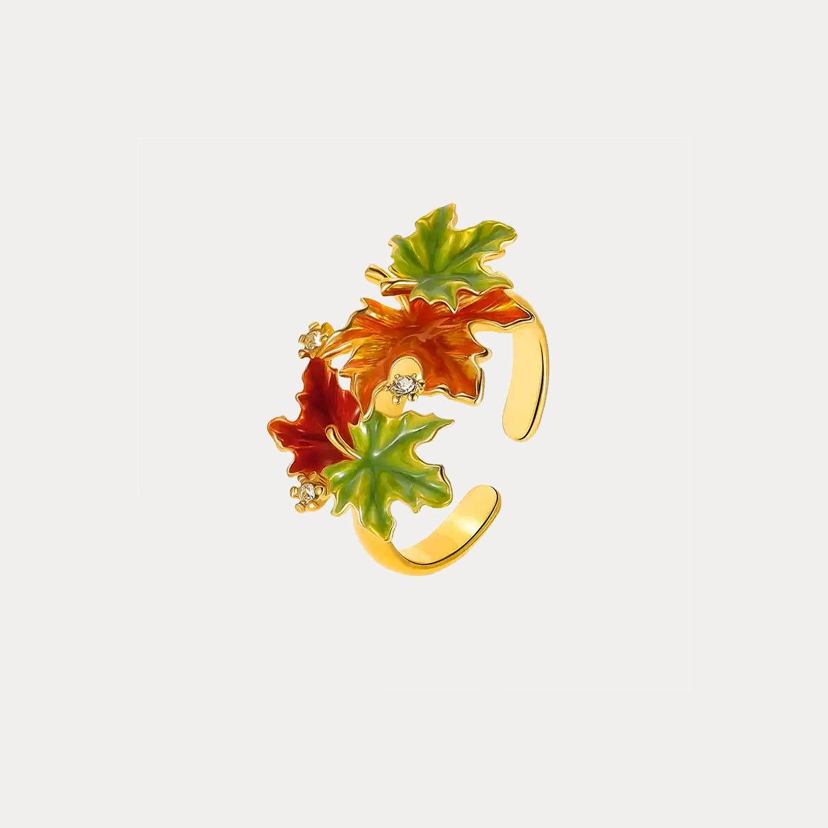 Maple Leaf-Inspired Ring