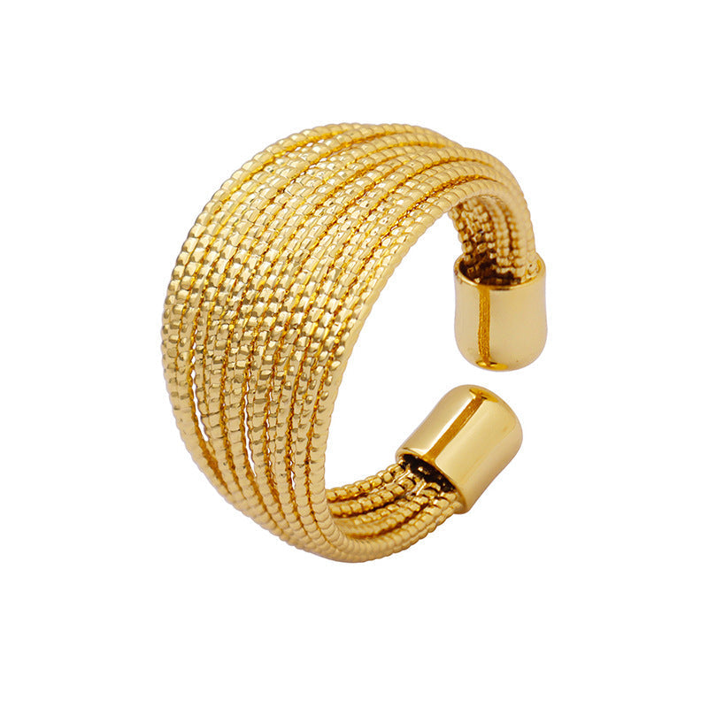Vera Open-End Ring in 18K Gold