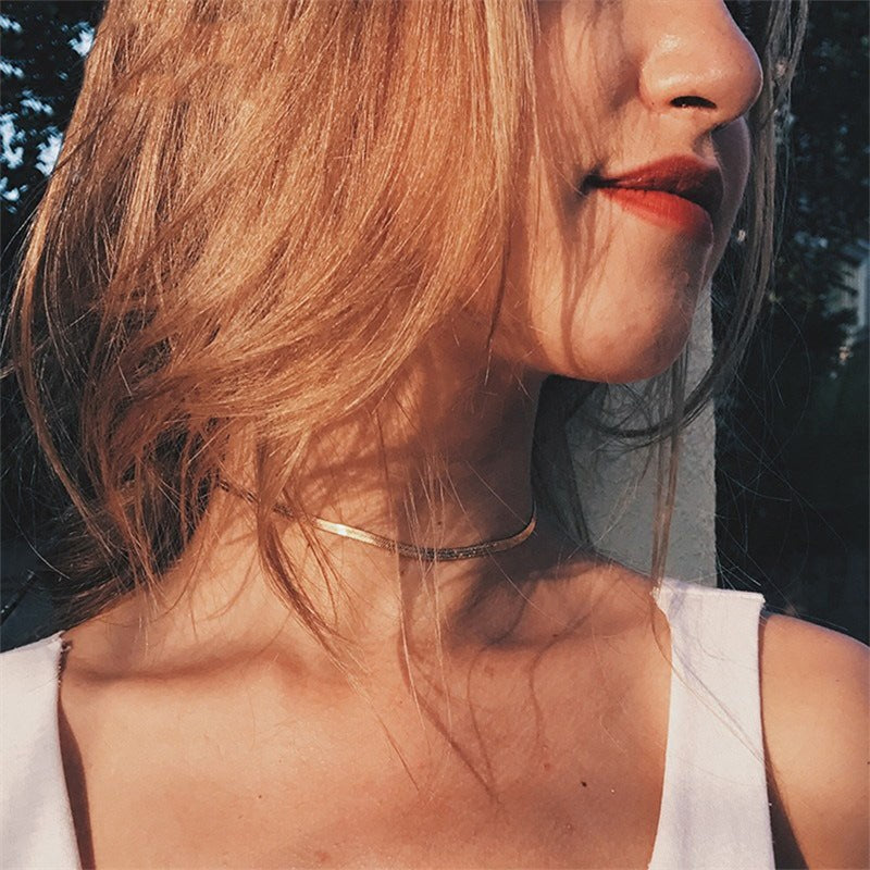 18k Gold Fish Braid Necklace