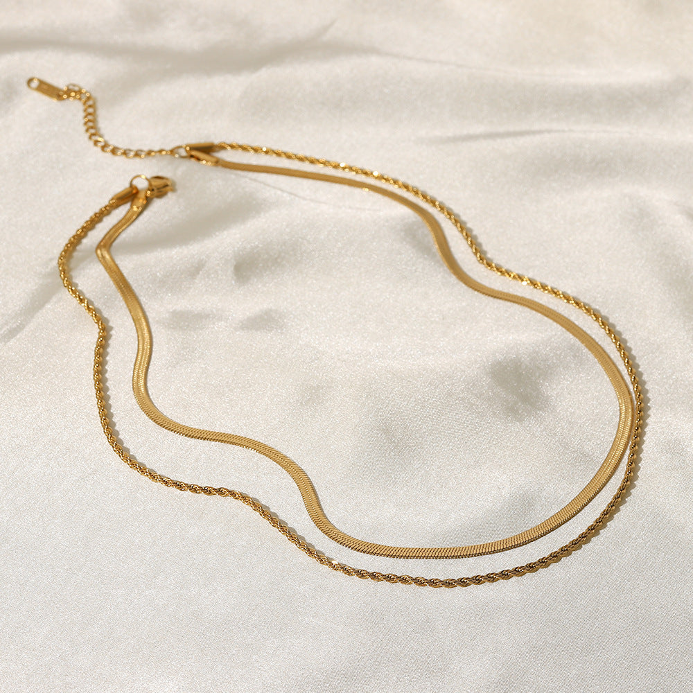 18k Gold Hailey Layered Necklace