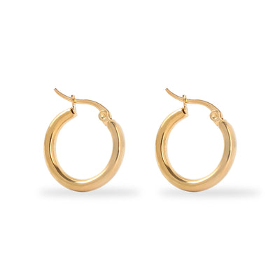 Classic Gold and Silver Hoop Earrings