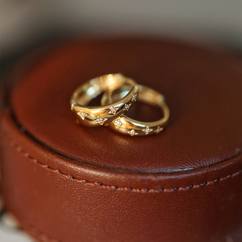 Elegant Gold and Silver Earrings