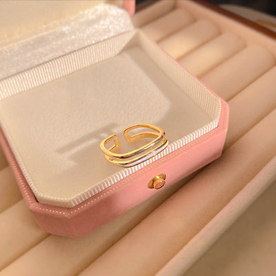 Olivia Geometric 18k Gold Ring