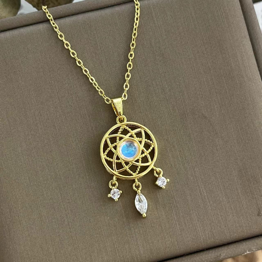 Dreamcatcher Moonstone Necklace