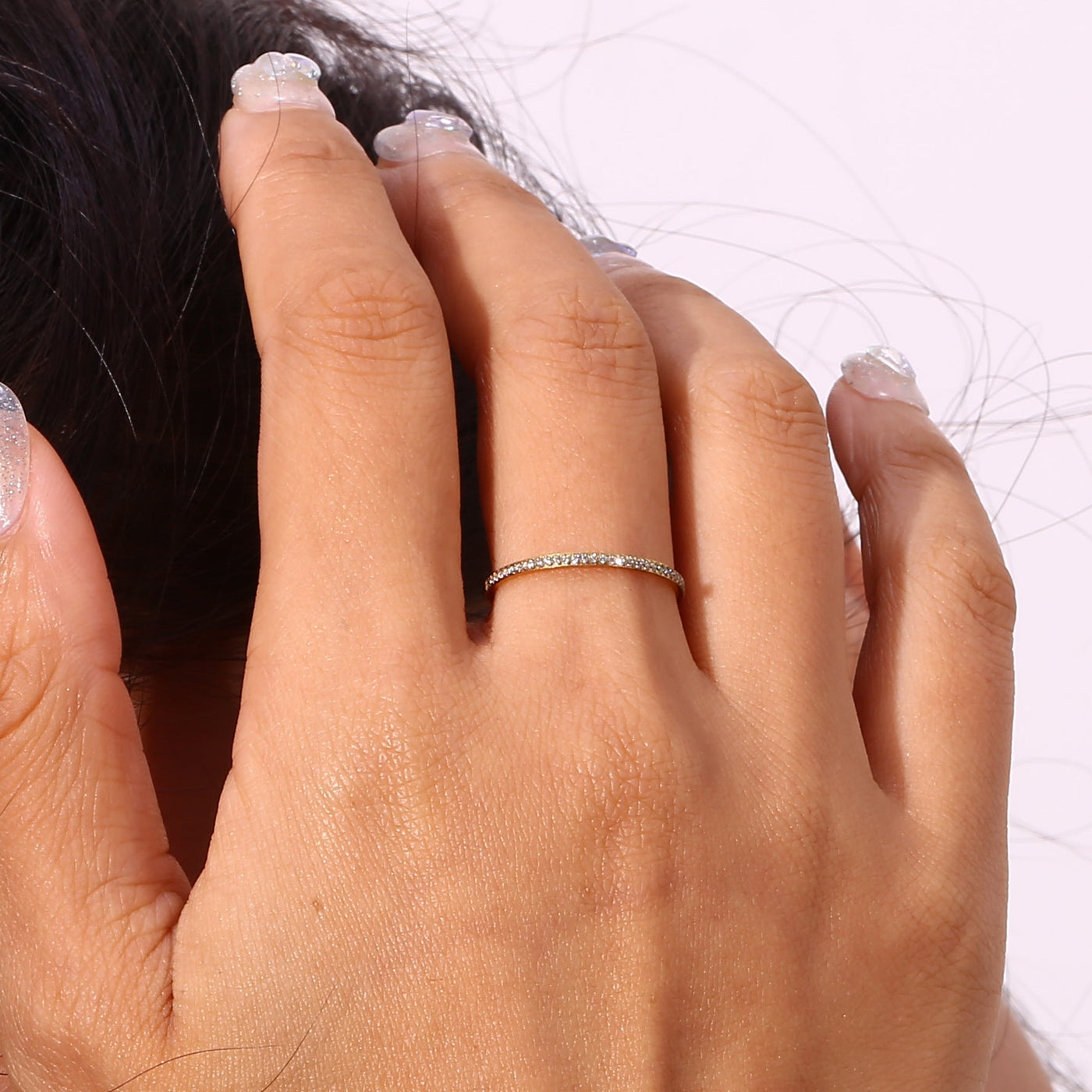 Zarra 18k Gold Paved Ring