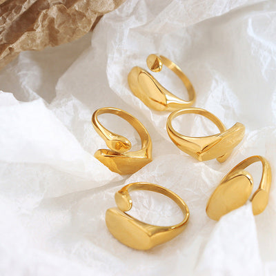 18k Gold Minimalist Odyssey Ring