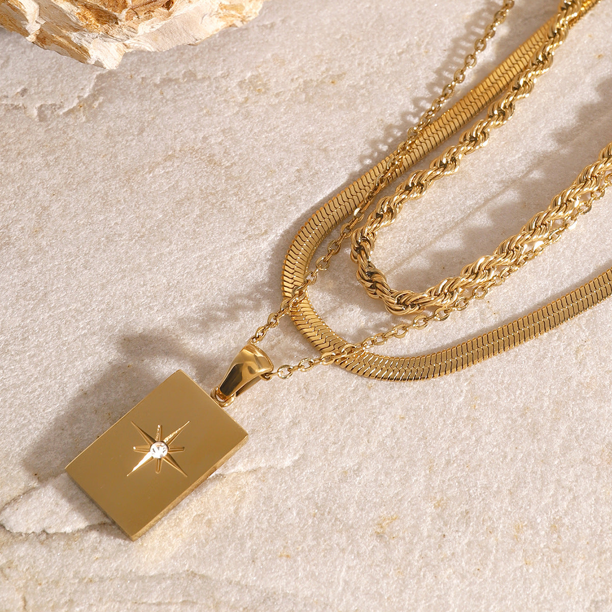 Raphael Layered Necklace in 18k Gold