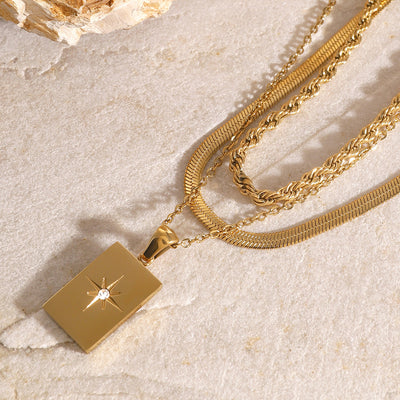 Raphael Layered Necklace in 18k Gold
