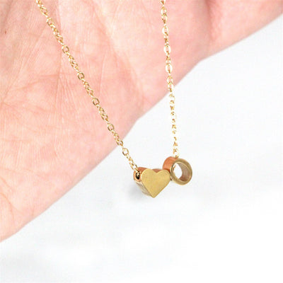 18k Gold Initial Necklace - Ria