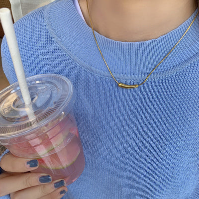 Sandra Snakebone Pendant in 14k Gold