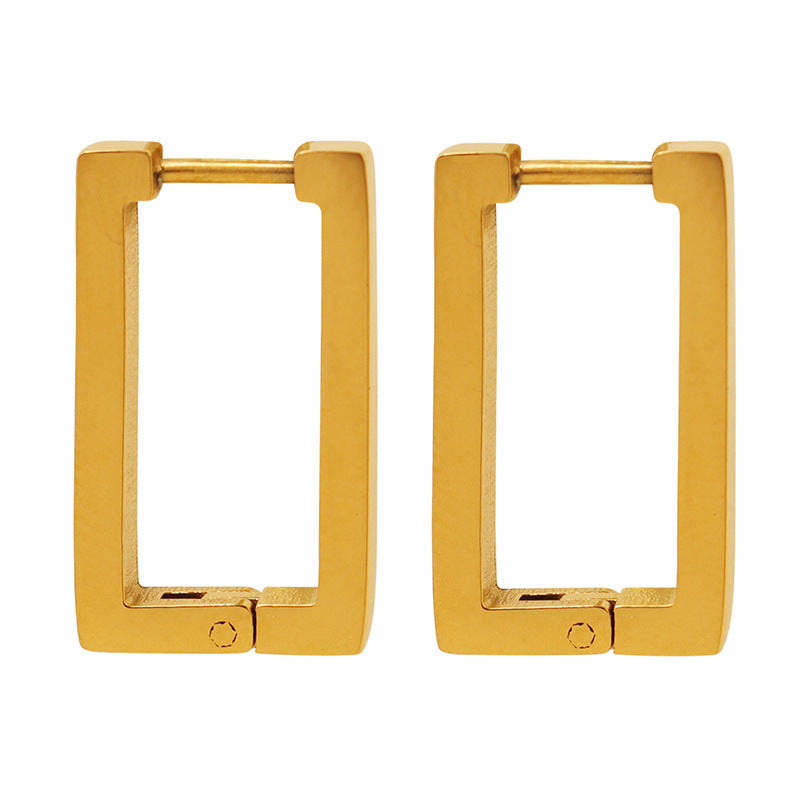 Terra Geometric Earrings in 18k Gold