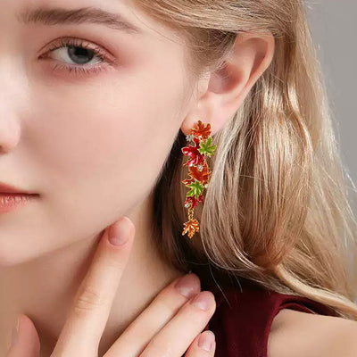 Maple Leaf Stud Earrings