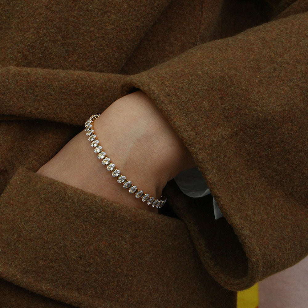 Wisteria Diamond Tennis Bracelet in 18k Gold