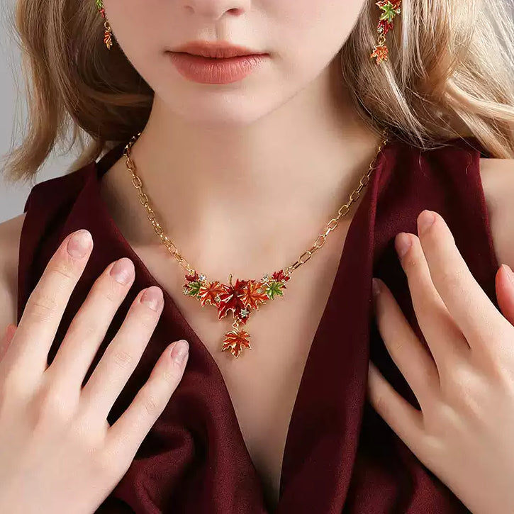 Maple Leaf Pendant Necklace