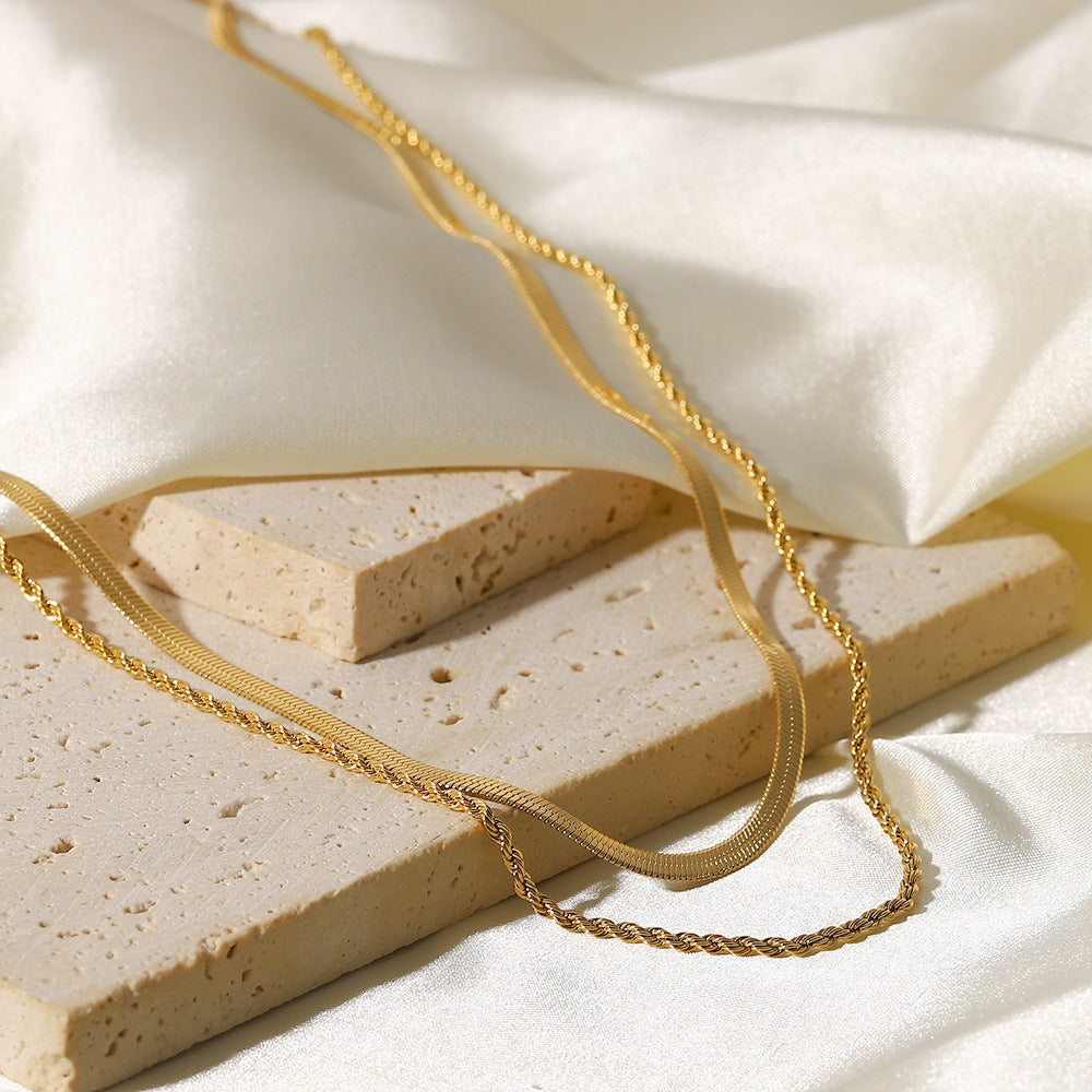 18k Gold Hailey Layered Necklace