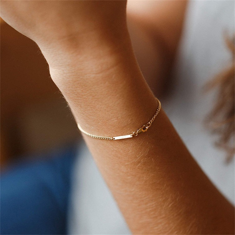 18k Gold Rosemary Chain Bracelet
