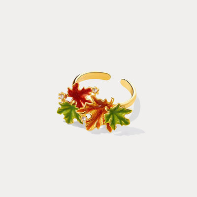 Maple Leaf-Inspired Ring