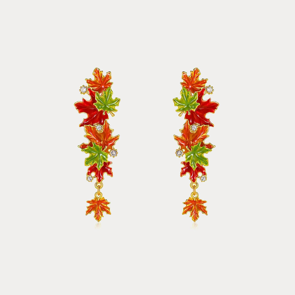 Maple Leaf Stud Earrings