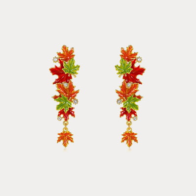 Maple Leaf Stud Earrings