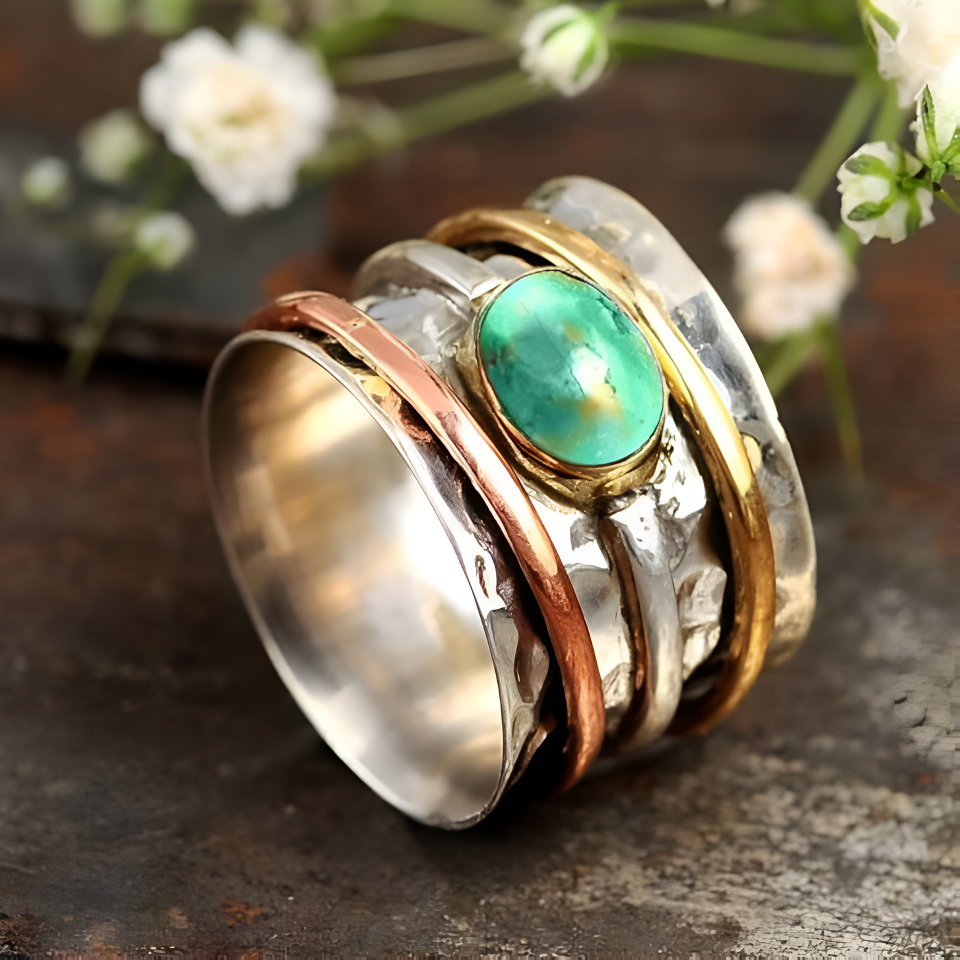 Harmony Spinner Ring by Oasis