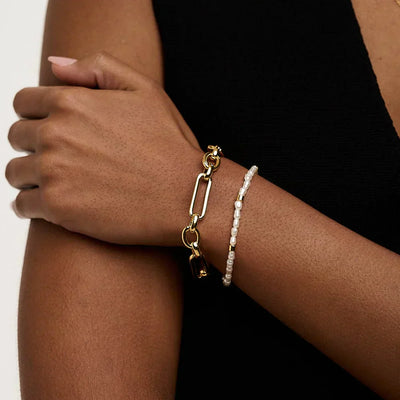 Link™ Gold T-Bar Bracelet
