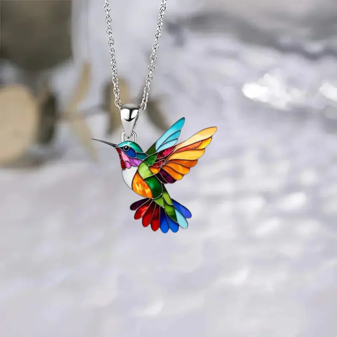 Aurea™ | Elegant Hummingbird Pendant Necklace