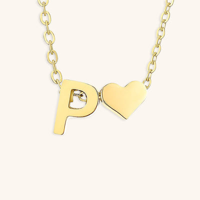18k Gold Initial Necklace - Ria