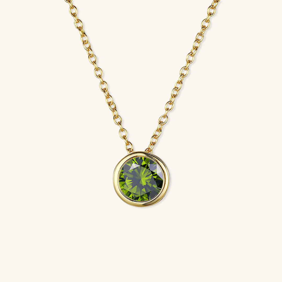 Amelia 18k Gold Birthstone Necklace