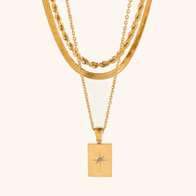 Raphael Layered Necklace in 18k Gold