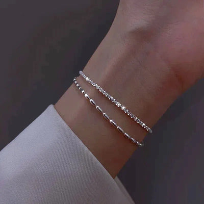 Sterling Silver Zirconia Bracelet