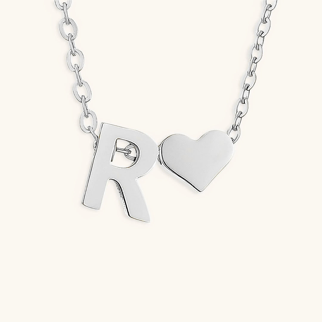 18k Gold Initial Necklace - Ria