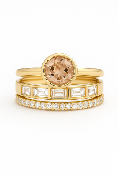 Elegant™ | Women's Gold Ring with Crystal Inlay