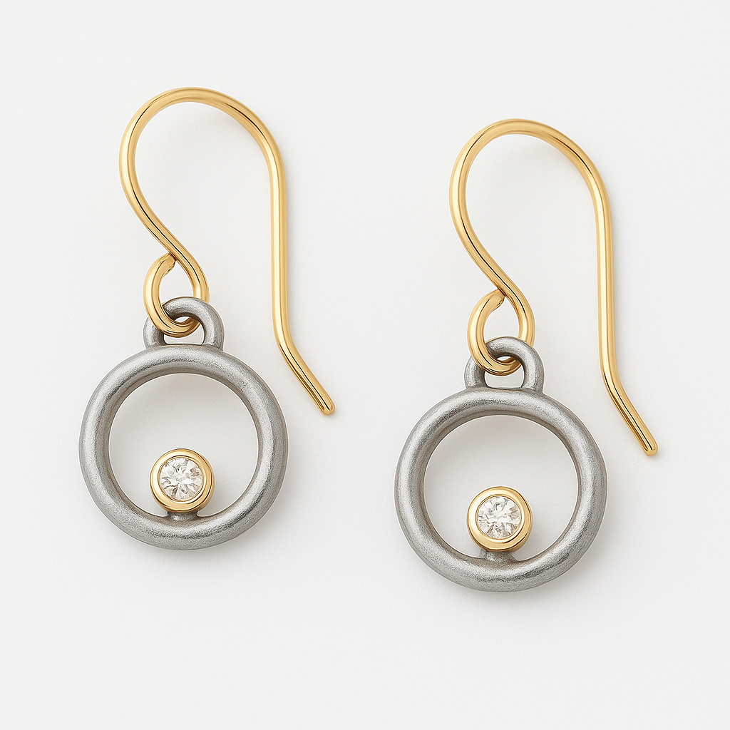 Leon™ – Classic Gold and Silver Zirconia Earrings