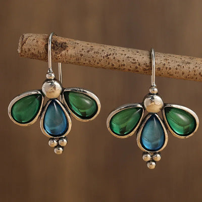 Aitana | Aqua & Teal Waterdrop Earrings