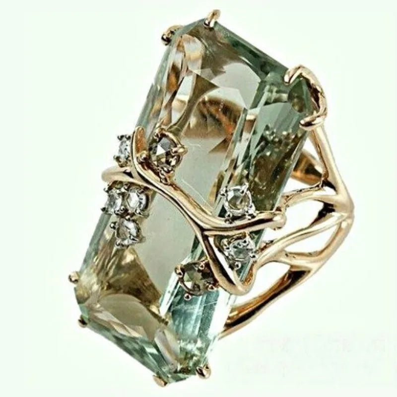 Scottie | Silver Square Zircon Statement Ring