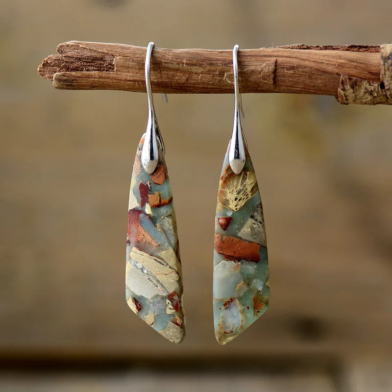 Hazel | Bohemian Emperor Stone Drop Earrings