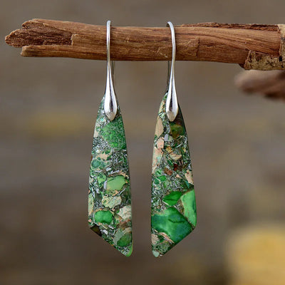 Hazel | Bohemian Emperor Stone Drop Earrings