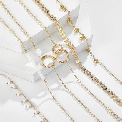 Gold Boho Bracelet Set